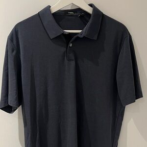 Theory Men's Dark navy/Grayish Polo Shirt